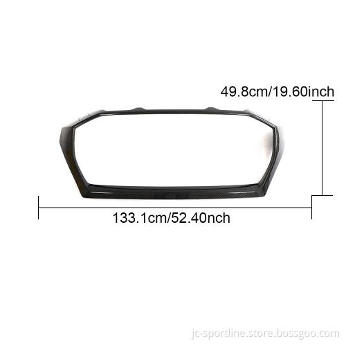 Audi RSQ8 Carbon Fiber Front Grille Frame Outline Cover Trim 2021 Up